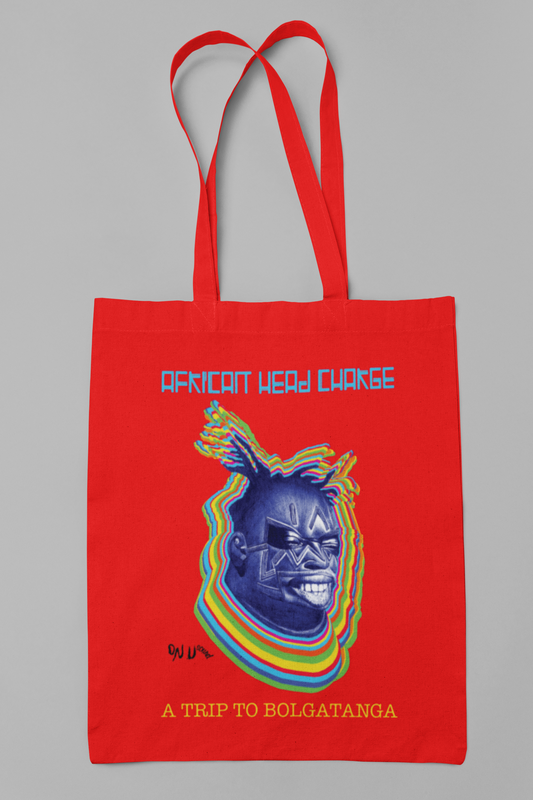 AFRICAN HEAD CHARGE - A TRIP TO BOLGATANGA - TOTE BAG