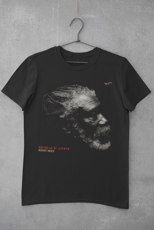 Horace Andy - Midnight Rocker 100% Organic Cotton Tee