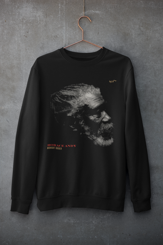 Horace Andy - Midnight Rocker - 100% Organic Cotton Sweatshirt